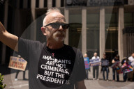 Demonstrators Protest Outside Of Fox News/ News Corp Headquarters In Manhattan