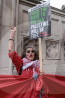 Red Line For Palestine Protest in London, UK.