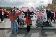 Red Line For Palestine Protest in London, UK.