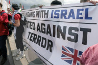 Red Line For Palestine Protest in London, UK.