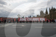 Red Line For Palestine Protest in London, UK.