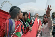 Red Line For Palestine Protest in London, UK.