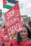 Red Line For Palestine Protest in London, UK.