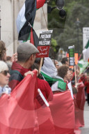 Red Line For Palestine Protest in London, UK.