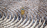 Muslim pilgrims in Mecca