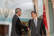 Singapore's Foreign Minister Vivian Balakrishnan At The State Department With Secretary Of State Marco Rubio