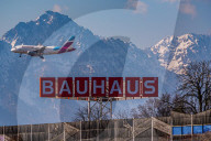 Eurowings Aircraft Approaching Salzburg Airport