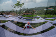 Traditional Mop Cloth Production In Bandung District, Indonesia
