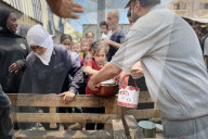 Gaza charity kitchen rationed