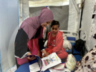 Wounded Gaza children in hospital