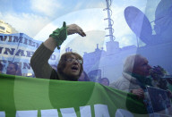 Protest By Retirees Against The Milei Government.