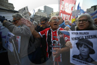 Protest By Retirees Against The Milei Government.