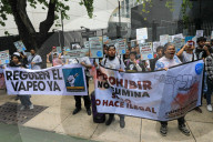 Protest Against The Vaping Ban In Mexico
