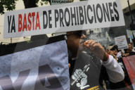 Protest Against The Vaping Ban In Mexico