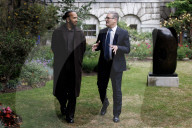 Prime Minister Keir Starmer meets Sir Lewis Hamilton