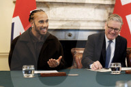 Prime Minister Keir Starmer meets Sir Lewis Hamilton