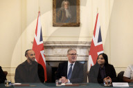 Prime Minister Keir Starmer meets Sir Lewis Hamilton