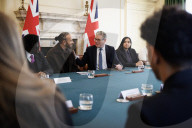 Prime Minister Keir Starmer meets Sir Lewis Hamilton