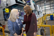 Rachel Reeves UK Chancellor of the Exchequer visits Huddersfield