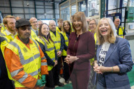 Rachel Reeves UK Chancellor of the Exchequer visits Huddersfield
