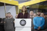 Rachel Reeves UK Chancellor of the Exchequer visits Huddersfield
