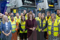 Rachel Reeves UK Chancellor of the Exchequer visits Huddersfield