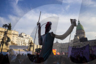 Mass Demonstration Of Retirees, People With Disabilities, Women, Garrahan, And Self-convened Groups