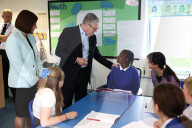Prime Minister Keir Starmer visits The Downs Primary School