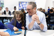 Prime Minister Keir Starmer visits The Downs Primary School