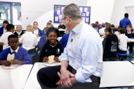 Prime Minister Keir Starmer visits The Downs Primary School