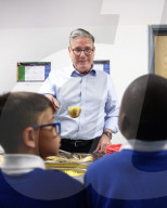 Prime Minister Keir Starmer visits The Downs Primary School