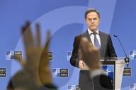 NATO Defence Ministers press statements at NATO headquarters in Brussels, Belgium
