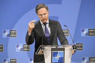 NATO Defence Ministers press statements at NATO headquarters in Brussels, Belgium