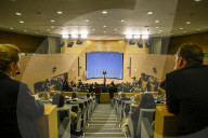 NATO Defence Ministers press statements at NATO headquarters in Brussels, Belgium