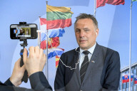 NATO Defence Ministers press statements at NATO headquarters in Brussels, Belgium