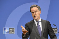 NATO Defence Ministers press statements at NATO headquarters in Brussels, Belgium