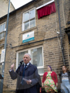 Historic England unveil a Blue Plaque for Esme Church in  Bradford, UK.