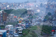 Traffic Congestion In Kathmandu, Nepal