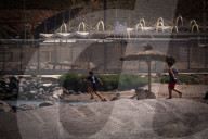 Border Fence At Ceuta (Spain)