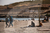 Border Fence At Ceuta (Spain)
