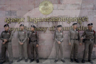 Thai Protest At Cambodian Embassy Over Thai-Cambodian Border Dispute.