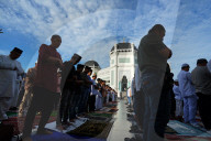 Thousands Of Worshippers Flock To Al Mashun Grand Mosque In Medan For Eid Al-Adha Prayers