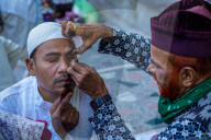 Eid Al-Adha Prayer In Kathmandu, Nepal.