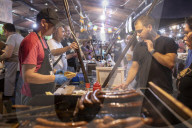 Night Bazaar In Novi Sad