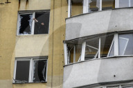 Kyiv Apartment Block Damaged By Russia's Overnight Attack