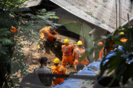 Landslide In Guwahati, India
