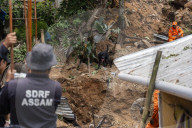 Landslide In Guwahati, India