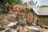Landslide In Guwahati, India