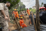 Landslide In Guwahati, India