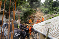 Landslide In Guwahati, India